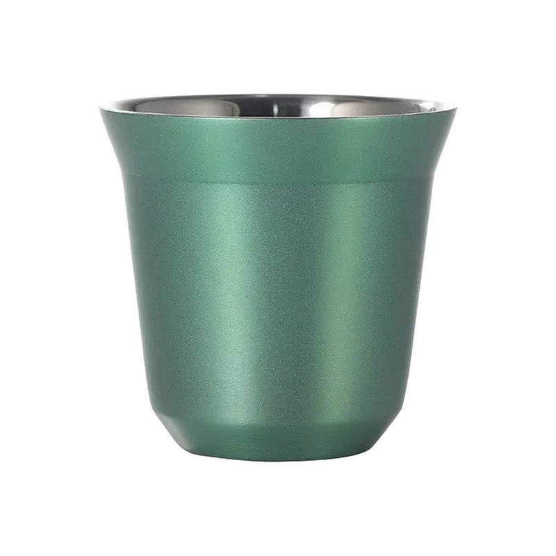 Tasse à Espresso Isotherme Inox Double Paroi - fond blanc
