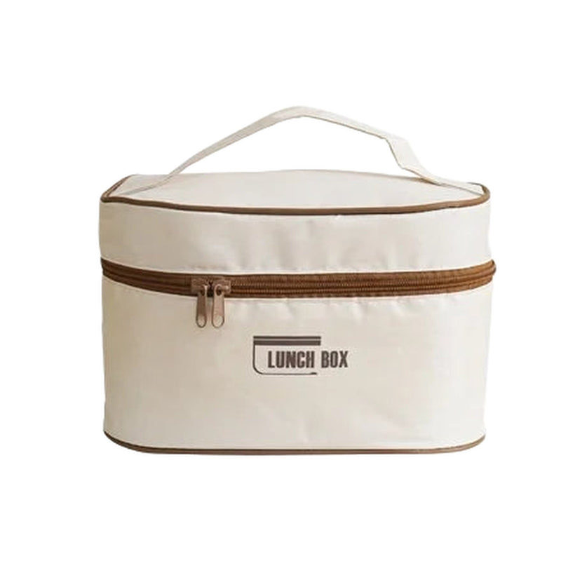 Lunch Box Bento Isotherme avec Sac Inox Hermétique - fond blanc