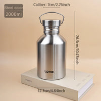 2L Thermos Bottle Inox Grande Capacité