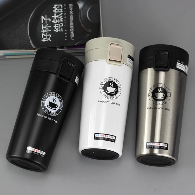Mug Isotherme Premium 380ml Inox pour Café et Thé