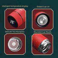 Tasse Thermos Café Inox avec Paille