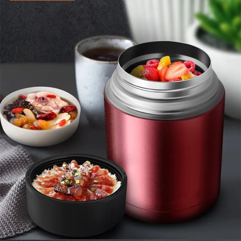 Lunch Box Isotherme Grande Capacité 800-1000ml Inox