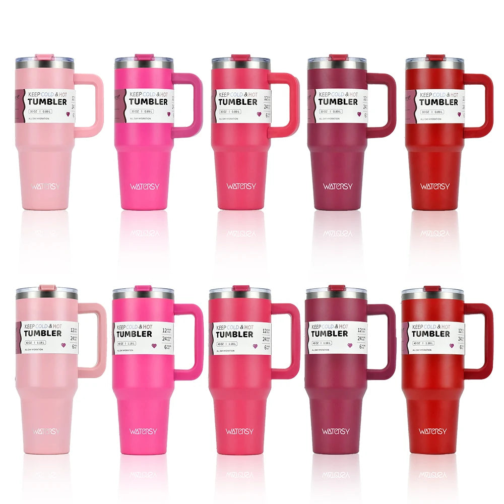 Tumbler Isotherme 1182ml avec Poignée et Paille Inox