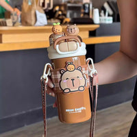 Gourde Thermos Enfant Inox avec Paille
