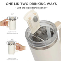 Gourde Isotherme 1L avec Paille Inox Grande Capacité