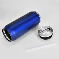 Mug Isotherme Personnalisé Inox avec Paille