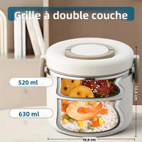 Boites Alimentaires Isotherme Inox Double Paroi