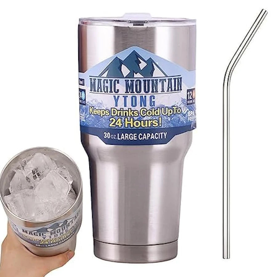 Gourde Isotherme 900ml Inox pour Voiture et Camping