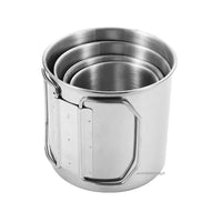 Mug Isotherme avec Poignée Inox Pliable