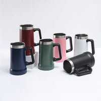 Mug Isotherme en Inox avec Poignée Grande Capacité