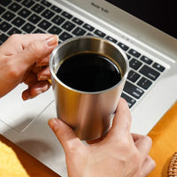 Tasse Café Isotherme 300ml Inox avec Poignée