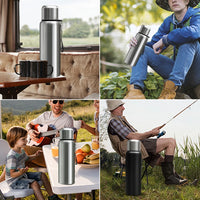 Bouteille Isotherme 2L Inox Grande Capacité