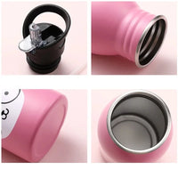 Gourde 500ml Isotherme Inox avec Paille