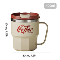 Tasse Café Thermos Inox Verre