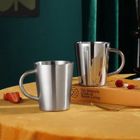 Tasse Café Isotherme 300ml Inox avec Poignée
