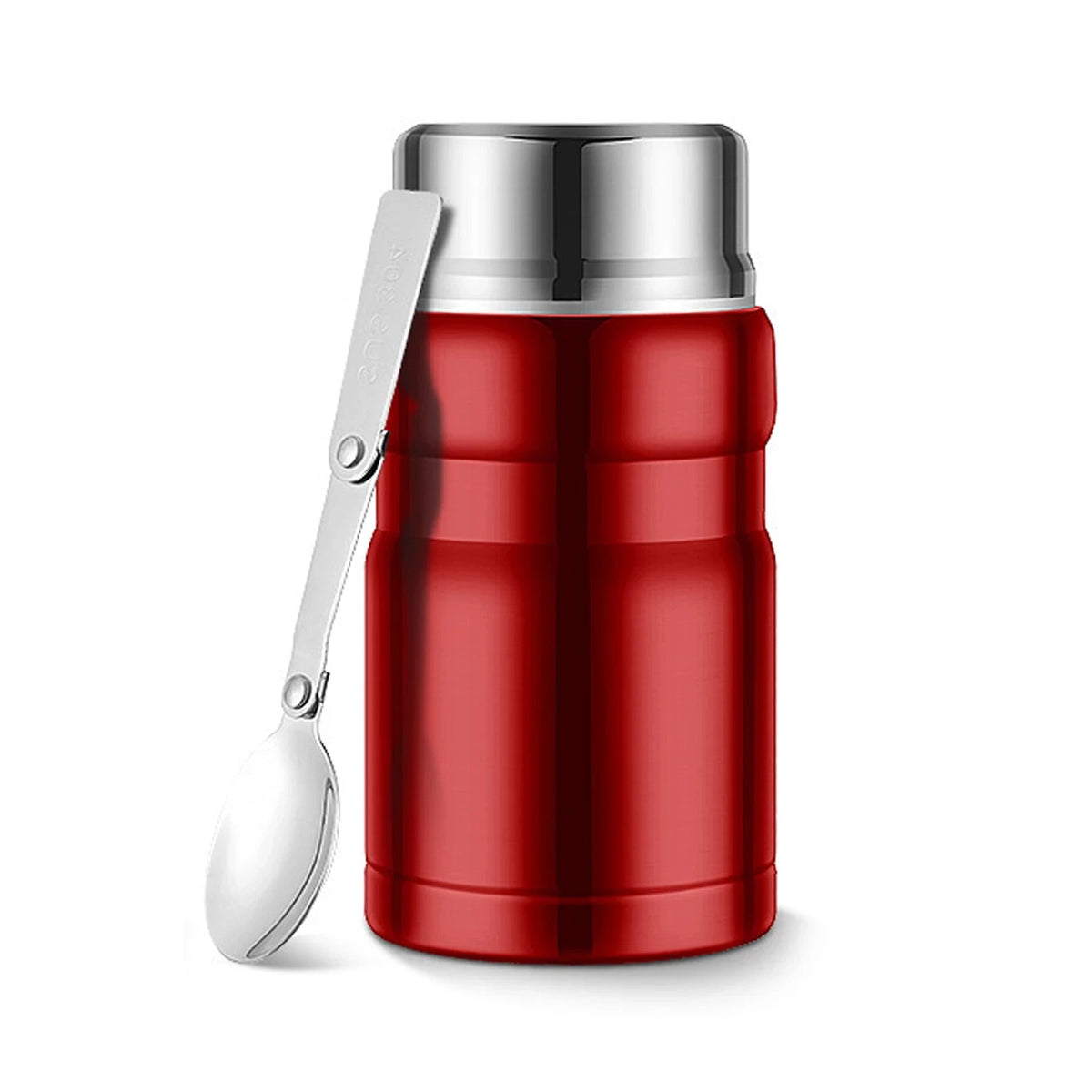 Thermos Alimentaire Isotherme 750ml Inox avec Cuillère
