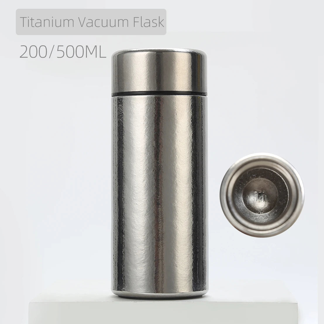 Gourde Isotherme Titane avec Infuseur à Thé Séparable
