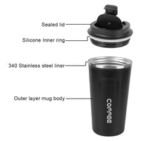 Mug à Thé Isotherme Inox Anti-Fuite