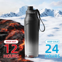 Gourde Isotherme 1L Inox avec Poignée