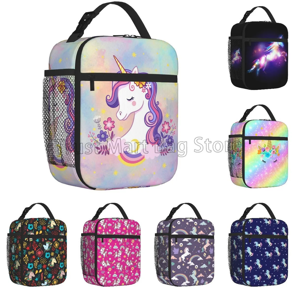 Sac Isotherme Motif Licorne Étanche pour Femme et Fille