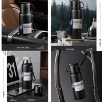 Mug Café Thermos Inox avec Paille