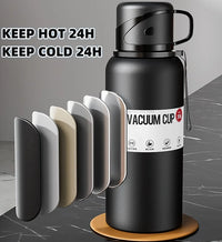 Mug Café Thermos Inox avec Paille