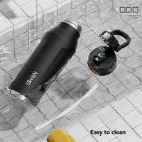 Gourde avec Paille Isotherme Inox avec Poignée