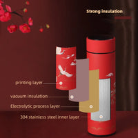 Tasse Thermos Café Inox avec Paille