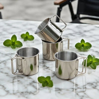 Mug Isotherme avec Poignée Inox Pliable