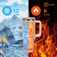 Thermos Grande Capacite Inox avec Paille