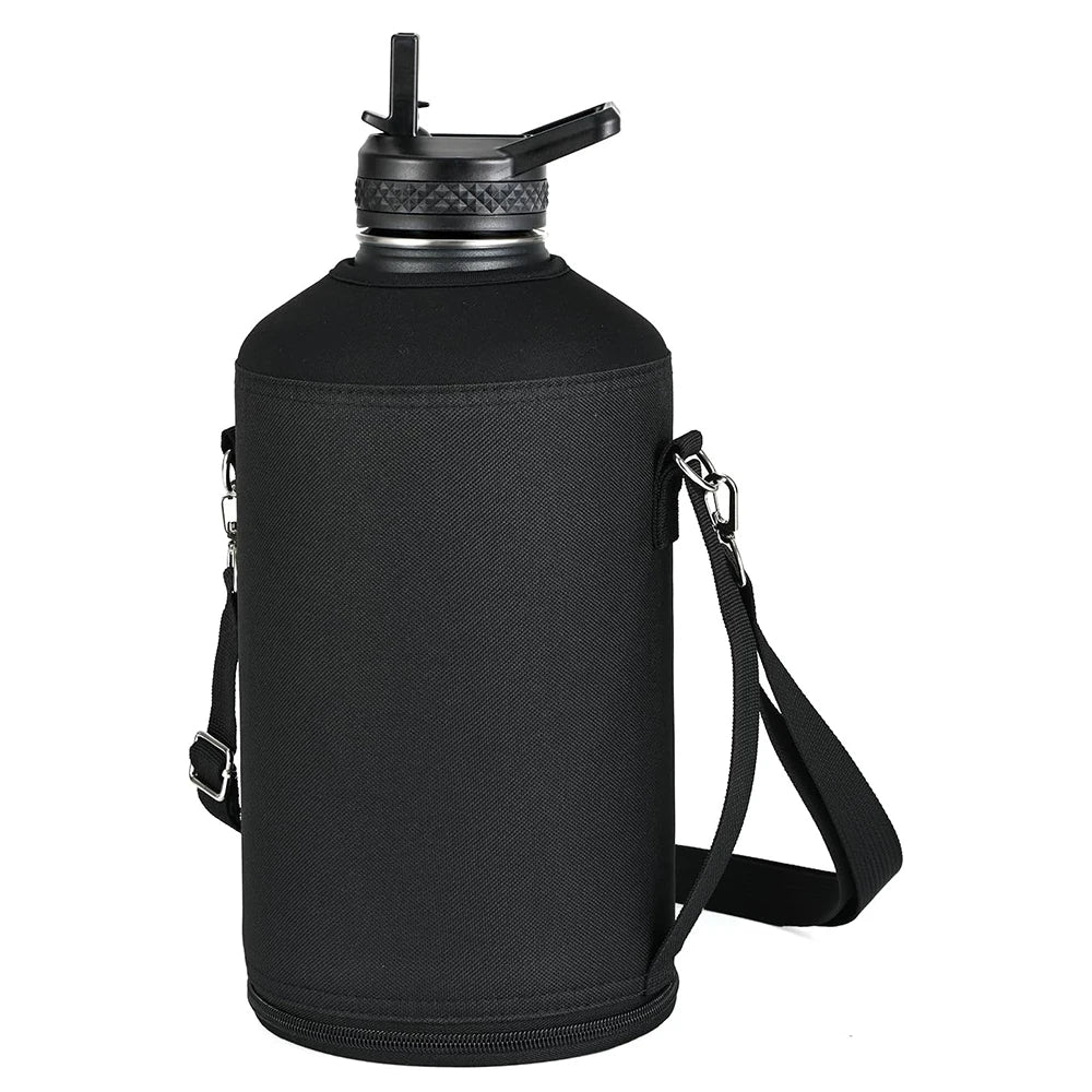 Housse Isotherme Bandoulière Grande Capacité pour Gourde de Sport