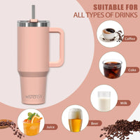 Thermos Grande Capacite Inox avec Paille