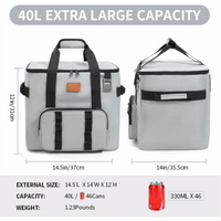 Sac Isotherme 40 Litres Grande Capacité Étanche