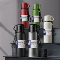Mug Café Thermos Inox avec Paille