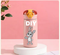 Mug Thermos Personnalisé Inox avec Paille