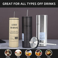 Thermos Café Mug Inox avec Paille