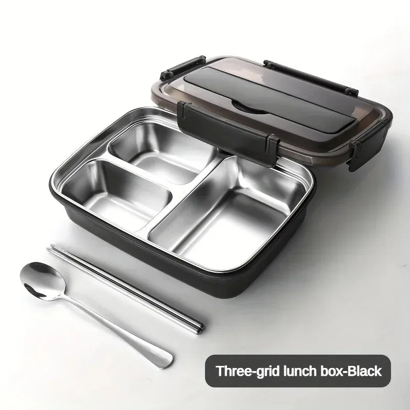 Lunch Box Inox Anti-Fuite 3-4 Compartiments