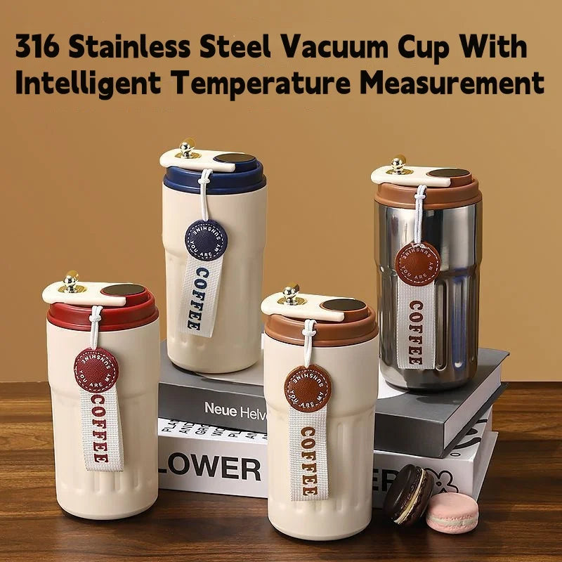 Mug Isotherme 450ml Inox Affichage Température