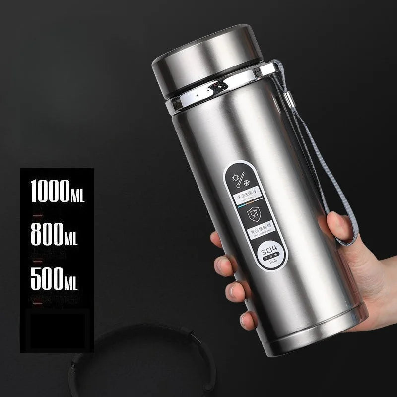 Bouteille Isotherme 800ml-1L Écran LED Température Voiture