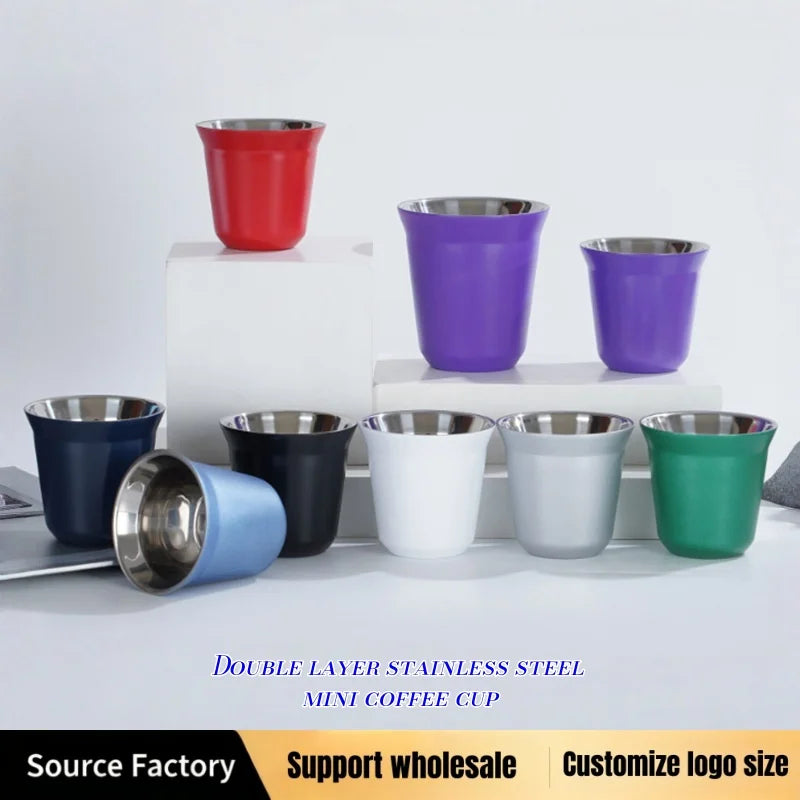 Mini Tasse Isotherme Espresso 80-160ml Inox Portable