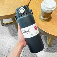 Gourdes Isotherme 1L Inox avec Paille