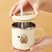 Thermos Café Personnalisable Inox avec Paille