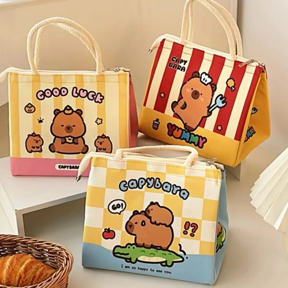 Sac Isotherme Capybara Kawaii pour Enfant