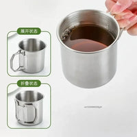 Mug Isotherme avec Poignée Inox Pliable