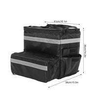Sac Isotherme Noir Tissu Oxford Vélo