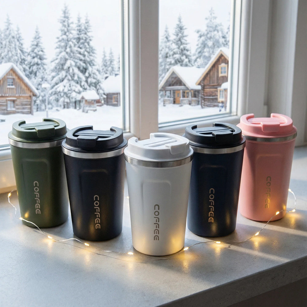 Mug thermos café 510ml inox anti-fuite
