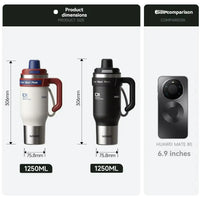 Gourde Paille Isotherme Inox Grande Capacité