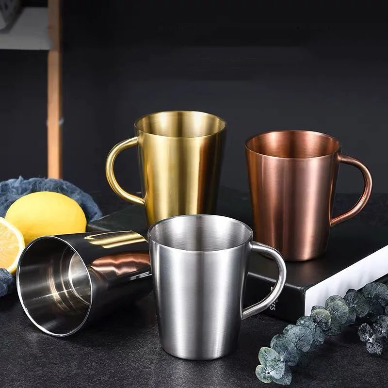 Tasse Café Isotherme 300ml Inox avec Poignée