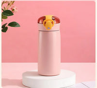 Mug Thermos Personnalisé Inox avec Paille