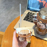 Gourde Thermos Enfant Inox avec Paille